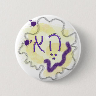 Gender Neutral Hebrew Pronoun, Nonbinary Colours 2 Inch Round Button
