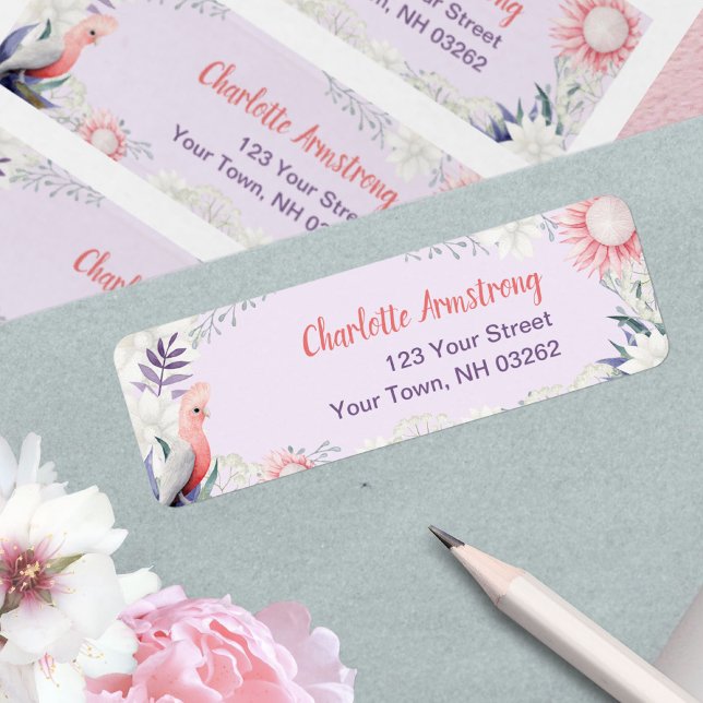 Gender Neutral Lavender Baby Shower Return Address (Enchanted Lavender Baby Shower Return Address Label ©Susanne Sachers - Sunny Mind 🌞)