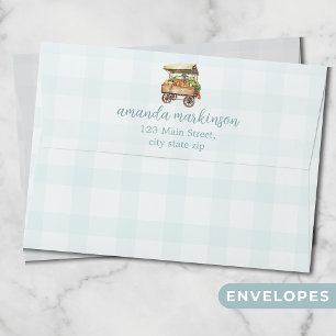 Gender Neutral Locally Grown Baby Shower Envelope