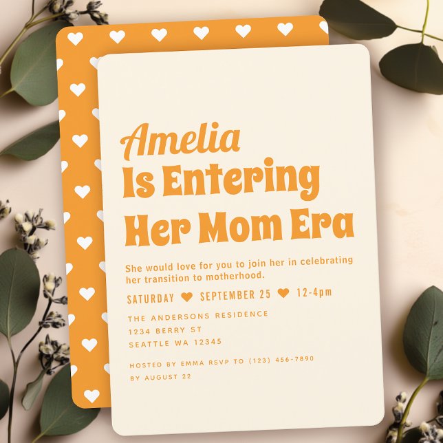 Gender Neutral Mom Era Minimalist Baby Shower Invitation (Creator Uploaded)