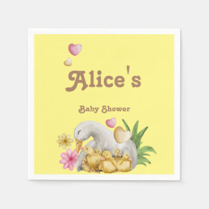 Gender Neutral Mommy and Baby Cute Baby Shower Napkin