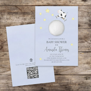 Gender Neutral Nursery Rhyme Gift Registry QR Code Invitation