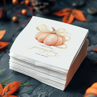 Gender Neutral Pumpkin Paper Napkin