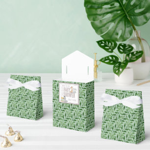 Gender Neutral Safari Greenery Baby Shower Favor Box