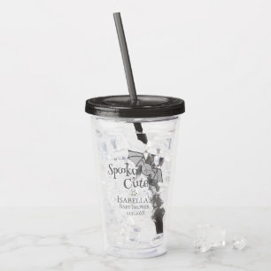 Gender Neutral Spooky Cute Halloween Baby Shower Acrylic Tumbler