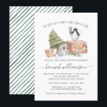 Gender Neutral | Winter Christmas Baby Shower Invitation<br><div class="desc">Winter has snuck up on us. And if you’re planning a baby shower for yourself or a loved one, why not utilize the season as inspiration. Invite your guests to your baby shower in style with these watercolor winter friends invitations. Get the charming baby shower invitations you've been looking for,...</div>