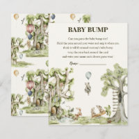 Gender Neutral Woodland Baby Shower Bump Game