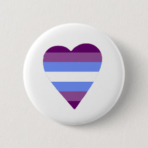 Gender Non-Conforming Heart Button