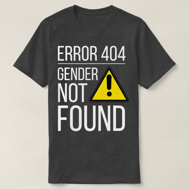 Gender Not Found Agender Nonbinary Gay Queer rans  T-Shirt (Design Front)