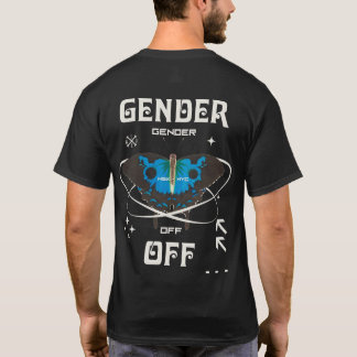 Gender Off Ellipse BTF Dark, Non-binary Pride T-Shirt