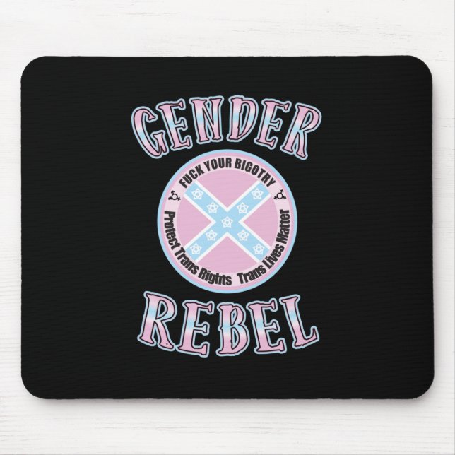 Gender Rebel Sticker  Mouse Pad (Front)