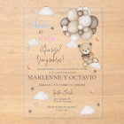 Gender Reveal Acrylic Invitation