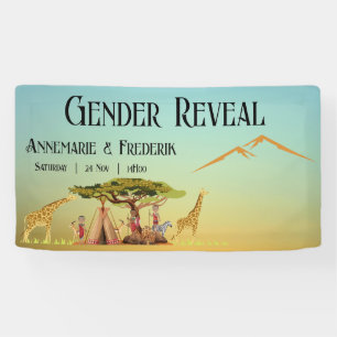 Gender Reveal African Safari Banner