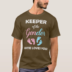 Gender Reveal Auntie For New Parents T-Shirt