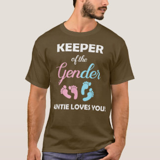Gender Reveal Auntie For New Parents  T-Shirt