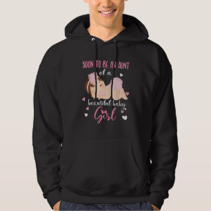 Gender Reveal Auntie Says Girl Baby Shower Family  Hoodie