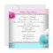 Gender Reveal Baby Shower Pink Teal Blue Flowers
