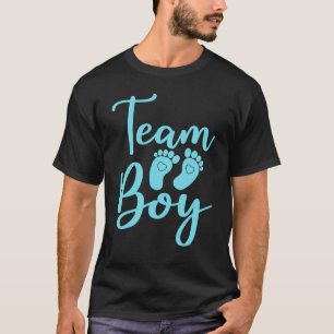 Gender Reveal Baby Shower Team Boy T-Shirt