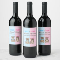 Gender Reveal Baby Shower Teddy Bears