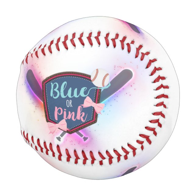 Gender Reveal Baseball guest book (Back Left)