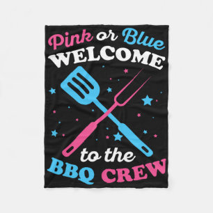 Gender Reveal Bbq Design For A Bbq Lover  Fleece Blanket