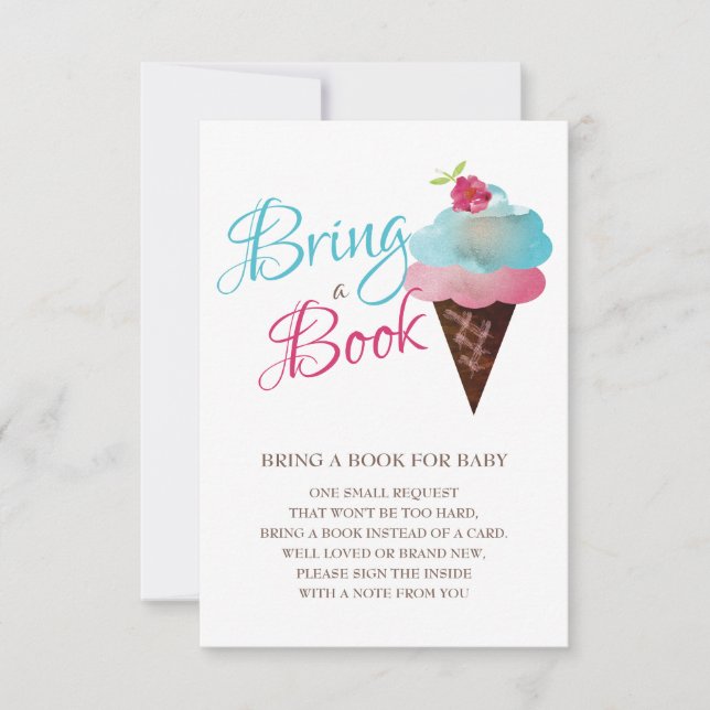 Gender Reveal Book For Baby Insert Invitation (Front)