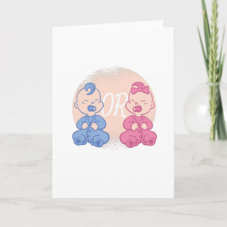 GENDER REVEAL CARD