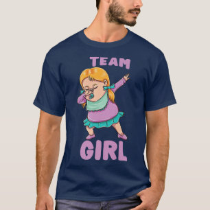 Gender Reveal Dabbing Team Girl T-Shirt