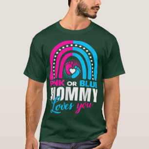 Gender Reveal for Mommy Mom Baby Shower T-Shirt