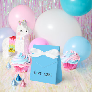 Gender reveal gift bag favor box