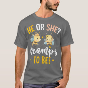 Gender reveal he or she Gramps matching family par T-Shirt