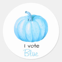 Gender Reveal I Vote Blue Pumpkin Baby Shower