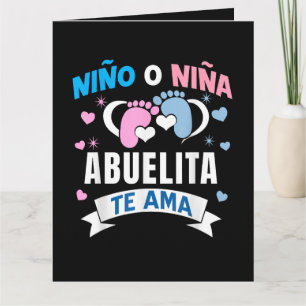 Gender Reveal in Spanish Card