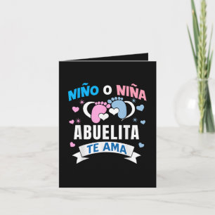 Gender Reveal in Spanish Invitation