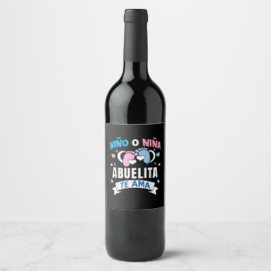 Gender Reveal in Spanish Wine Label