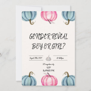 GENDER REVEAL INVITATION