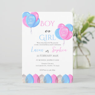 Gender Reveal Invitation