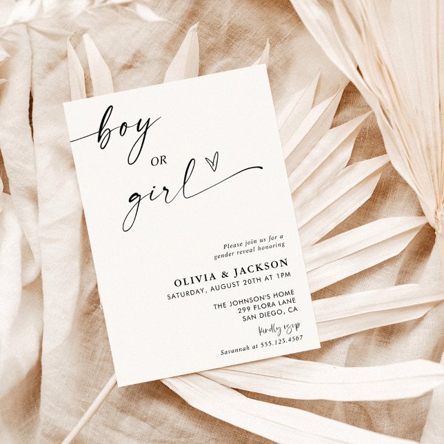 Gender Reveal Invitation | Neutral Gender Reveal (Creator Uploaded)