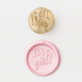 Gender Reveal It's a Girl Wax Seal Stamp