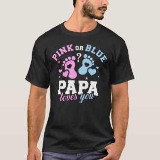 Gender reveal papa dad T-Shirt