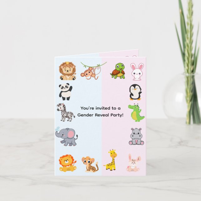 Gender Reveal Party Announcement (Front)