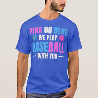 Gender Reveal Party Design for a Baseball Player T-Shirt