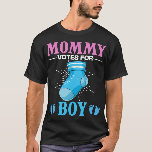 Gender Reveal Party Future Mom Team Boy Gender Rev T-Shirt (Front)