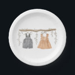 Gender reveal Party, He or She, Party Supplies  Paper Plate<br><div class="desc">Gender reveal Party,  Gender Reveal Invitation,  He or She,  Baby Gender Reveal,  Bridal Shower,  Boy or Girl,  Gender Neutral Invite,  Welcome poster,  Thank you tag,  Thank you,  Party Favour,  Table setting,  Party supplies</div>