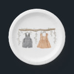 Gender reveal Party, He or She, Party Supplies  Paper Plate<br><div class="desc">Gender reveal Party,  Gender Reveal Invitation,  He or She,  Baby Gender Reveal,  Bridal Shower,  Boy or Girl,  Gender Neutral Invite,  Welcome poster,  Thank you tag,  Thank you,  Party Favour,  Table setting,  Party supplies</div>