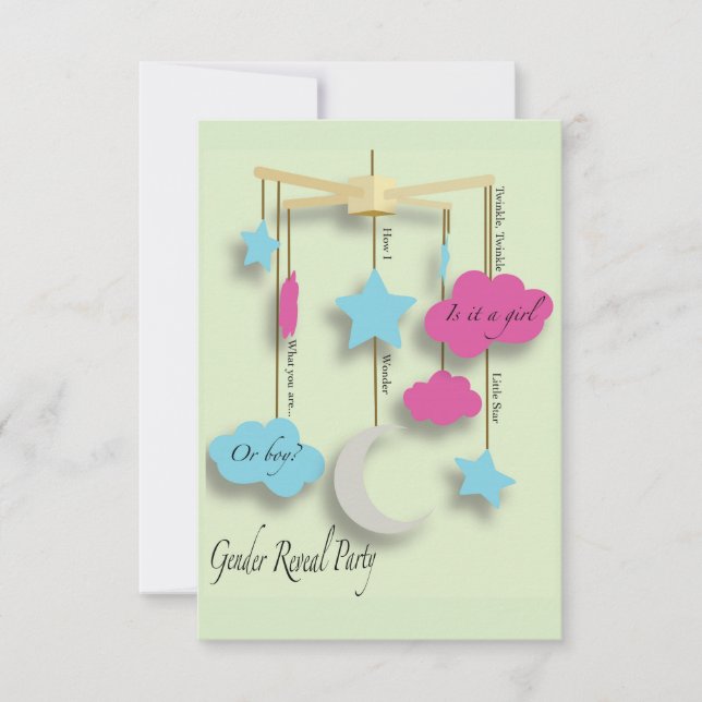 Gender Reveal Party inviaition Invitation (Front)