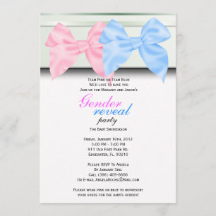 Gender Reveal Party Invitation