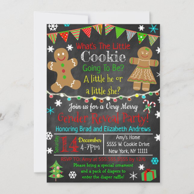 Gender Reveal Party Invitation (Front)