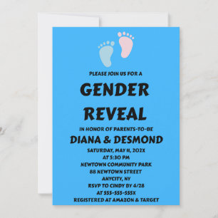 Gender Reveal Party Invitation