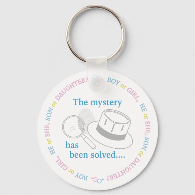 Gender Reveal Party Keychain (Front)